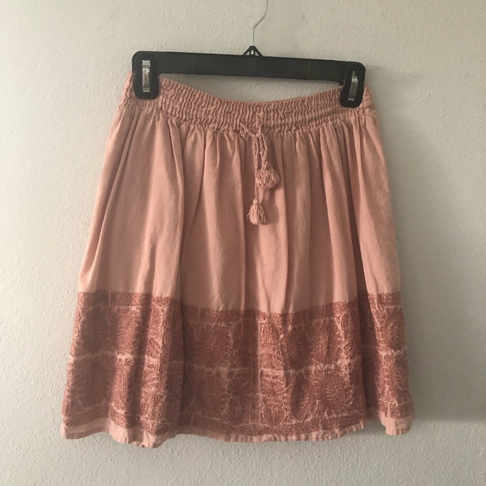 J. Crew Embroidered Skirt